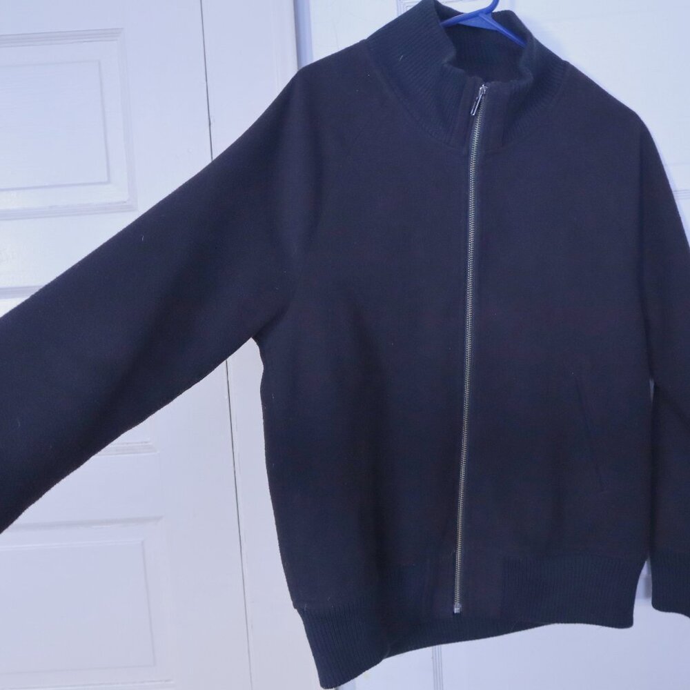 AZUL Black Ribbed Collar Jacket - Picture 2 of 3